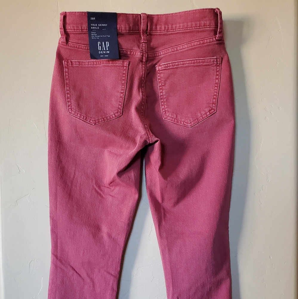 Gap Mid Rise True Skinny Anckle Jeans Sz 26 R - Picture 9 of 9
